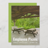 Picknick-Einladung des Shelter House Einladung (Vorne/Hinten)