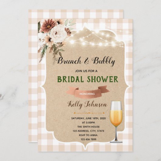 Picknick-Einladung Einladung (Vorne/Hinten)