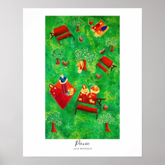 Picknick-Gemälde Poster (Vorne)