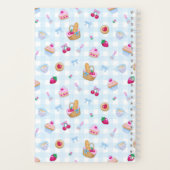 Picknick Gingham Blau   Notizblock (Rückseite)