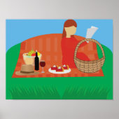 Picknick im Freien Poster (Vorne)