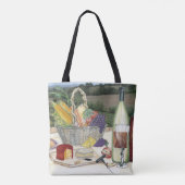 Picknick in den Weinbergen Tasche (Rückseite)