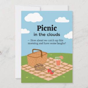 Picknick in den Wolken - Whimsical Outdoor-Einladu Einladung