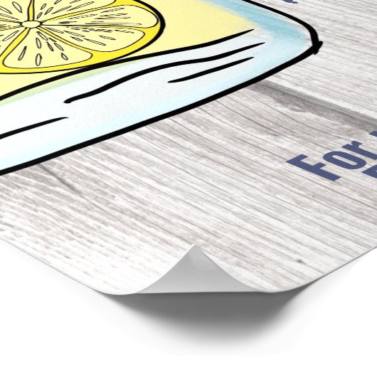 Picknick-Limonade-Massagejar, PTO Poster (Ecke)