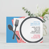 Picknick Outing Party Einladung (Stehend Vorderseite)