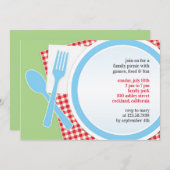 Picknick Outing Party Einladung (Vorne/Hinten)