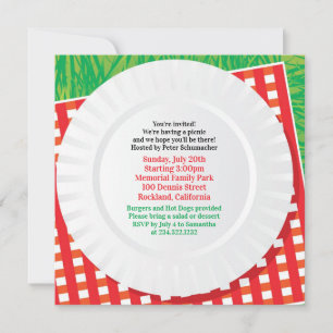 Picknick Outing Party Einladung