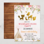 Picknick-Party Einladung (Vorne/Hinten)