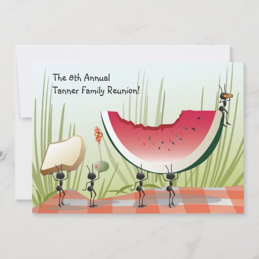 Picknick-, Party-oder Einladung (Vorderseite)
