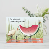 Picknick-, Party-oder Einladung (Stehend Vorderseite)