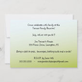 Picknick-, Party-oder Einladung (Rückseite)