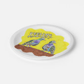 Picknick-Teller-Liebhaber von Pigeon-Party Pappteller (Schrägansicht)