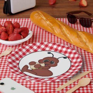 Picknickameisen-Party-Papierplatte Pappteller