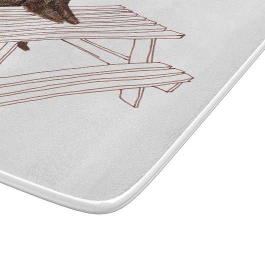 Picknickbär Schneidebrett (Ecke)