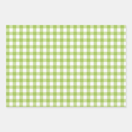 Picknickestival, rosa und grün geschenkpapier set (Vorderseite 3)