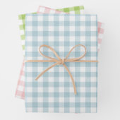 Picknickestival, rosa und grün geschenkpapier set (Beispiel)