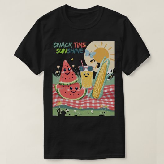 Picknickfreunde – Sommer Snack Squad T-Shirt (Design vorne)