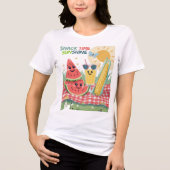 Picknickfreunde – Sommer Snack Team Tri-Blend Shirt (Vorderseite)