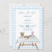 Picknickgartenhochzeit Save The Date (Vorderseite)