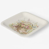 Picknickkorb mit Weinflasche Pappteller (Gewinkelt)