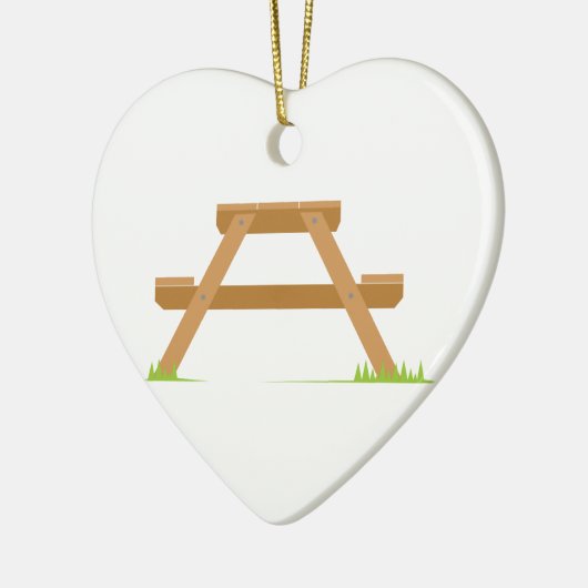 Picknicktisch Keramik Ornament (Links)