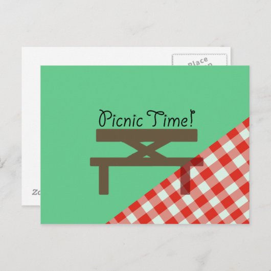 Picknickzeit Postkarte (Vorne/Hinten)