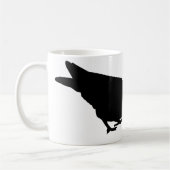 Pickreihenfolge. Schwarzer Vogel & rote Herzen. Kaffeetasse (Links)