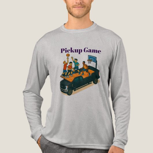Pickup game Tri-Blend shirt (Vorderseite)