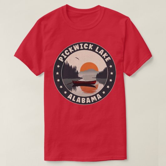 Pickwick Lake Alabama Sunset TShirt (Design vorne)