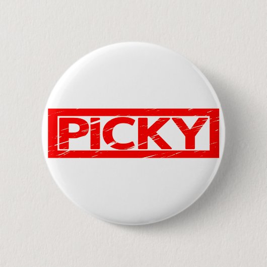 Picky Briefmarke Button (Vorderseite)
