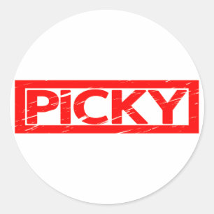 Picky Briefmarke Runder Aufkleber