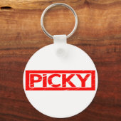 Picky Briefmarke Schlüsselanhänger (Rückseite)