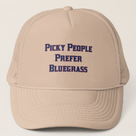 Picky Leute bevorzugen Bluegrass Truckerkappe