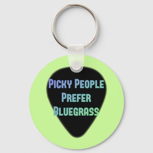 Picky People bevorzugt Bluegrass Schlüsselanhänger (Vorderseite)