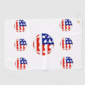 Piclleball USA Golfhandtuch (Horizontal)