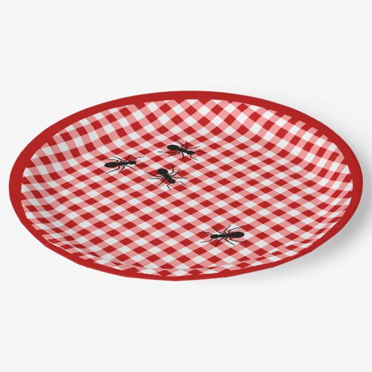 PICNIC am PARK-Party-Teller Pappteller (Schrägansicht)