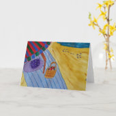 Picnic am Strand Karte (Gelbe Blume)