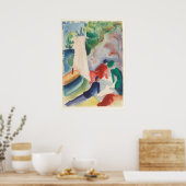 Picnic am Strand von August Macke Poster (Küche)