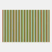 Picnic Ant Peeking Watermelon Polka Dot Streifen Geschenkpapier Set (Vorderseite 3)