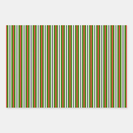 Picnic Ant Peeking Watermelon Polka Dot Streifen Geschenkpapier Set (Vorderseite 3)