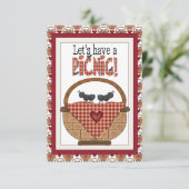 Picnic Ant RSVP-Karte RSVP Karte (Stehend Vorderseite)