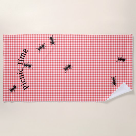 Picnic Ants Beach Handtuch (Vorderseite)