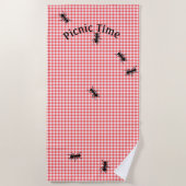 Picnic Ants Beach Handtuch (Vorderseite)