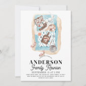 Picnic auf der Beach Family Wiedersehen Einladung (Vorderseite)