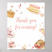 Picnic Baby Brunch Babydusche Danke fürs Kommen Poster (Vorne)