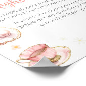 Picnic Baby Brunch Babydusche Spätabenteuer Poster (Ecke)