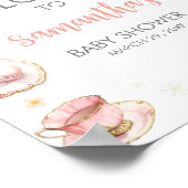 Picnic Baby Brunch Babydusche Willkommen Poster (Ecke)