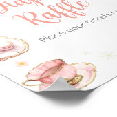 Picnic Baby Brunch Babydusche Windeln Raffel Poster (Ecke)