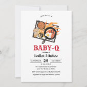 Picnic BabyQ Barbecue Babydusche Einladung (Vorderseite)