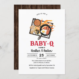 Picnic BabyQ Barbecue Babydusche Einladung